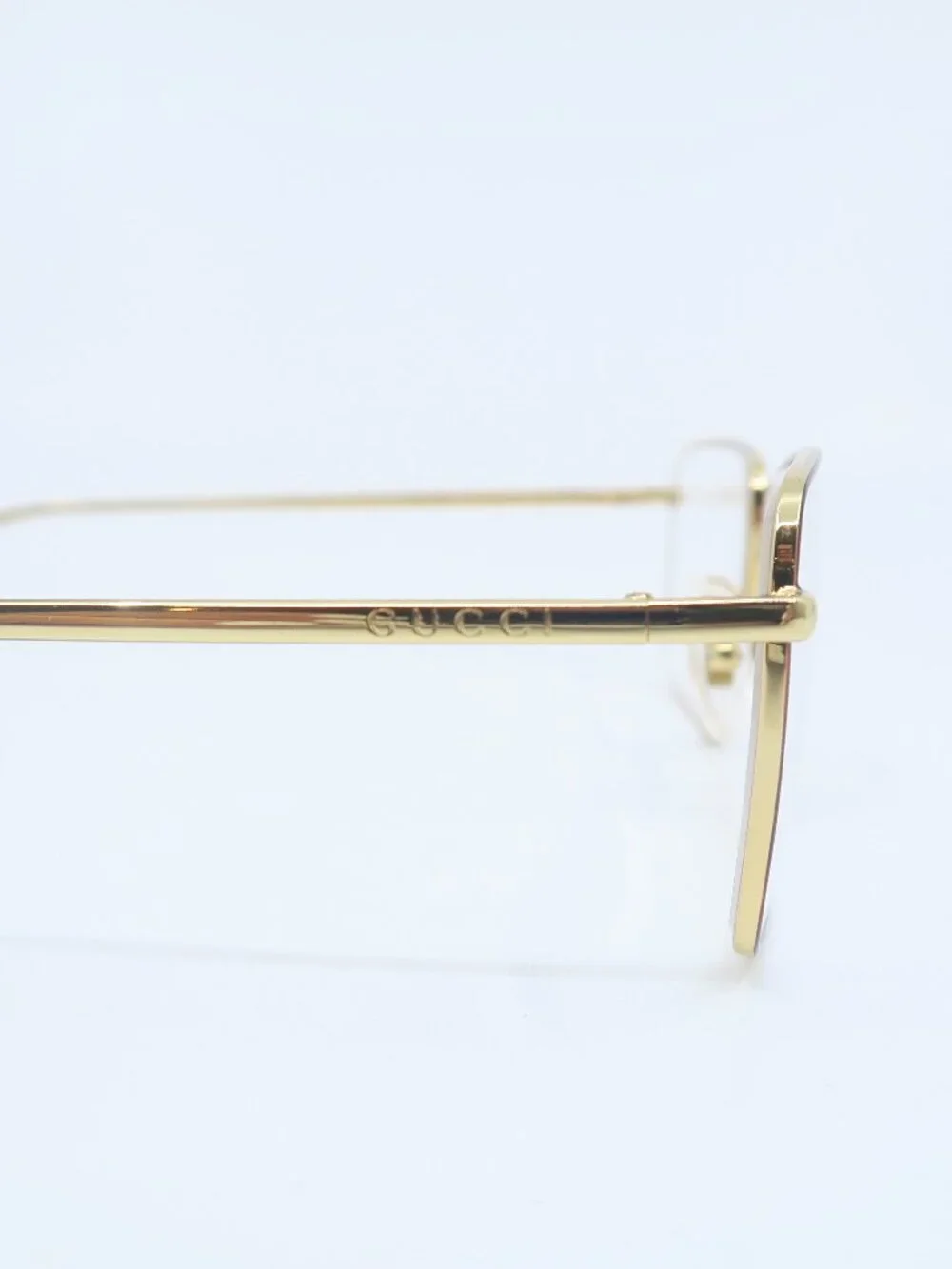 Gucci GG0439O 008 55mm Gold/Gold Metal, New Men's Eyeglasses Frames.